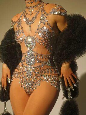 Rhinestone Bodysuit